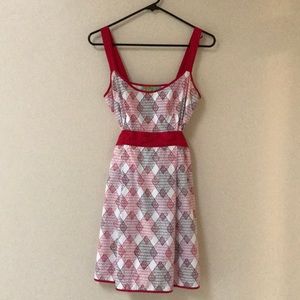 Freesia Red Patterned Dress